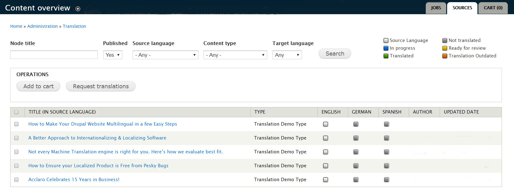 How to Build a Multilingual Drupal Website - Select Content and Languages