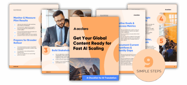 Cover of "Get Your Global Content Ready for Fast AI Scaling" checklist